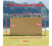 Canopy Sunwall Sidewall Gazebos Tent Waterproof for 10x10ft Pop up Straight Leg Gazebos Outdoor 1 Pcs Sidewall Only Khaki