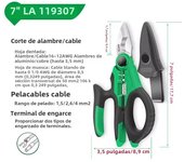 LAOA Electrician Scissors 6/7/8 Inch Wire Stripper Wire Cutter Crimpper Open Handle Stainless Shears Cable Cutting Crimping Tool