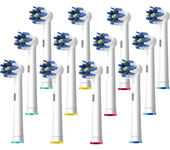 4/8/12/16Pcs Electric Toothbrush Heads Dental Nozzles Deep Clean Replacement Brush Heads for Oral B Cross Action White/Black