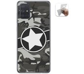 Tumundosmartphone Funda Gel Tpu Samsung Galaxy A71 5G Camuflaje 02 Dibujos Personalizada