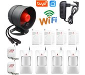 Tuya WIFI Security System Siren Sound Alarm Speaker Loud Volume 433MHz Wireless Home Security Protection System Smart Life APP