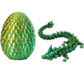 Full Articulated Dragon 8.7 Inch Articulated Dragon with A Egg 3D Printed Gem Dragon Toy Decompression Creative Toys