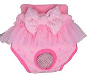 Pet Dog Physiological Pants Washable Breathable Female Male Dogs Menstrual Pants Reusable Diaper Cute Bow Pet Princess Panties