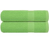 Toallas de Ducha 2 piezas Verde Manzana 70x140cm 360g/m² 100% Algodón