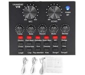 Professional BM800 Condenser Microphone Kit V8Sound Card Set Audio Mixer Live Podcast Equipment Bundle Streaming AudioSmartphone
