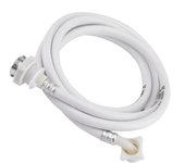 Manguera de entrada de Agua para Lavadora, conector De Tubo para Lavadora, Color Blanco, longitudinal 3m de ancho