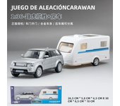 1:36 Range Rover Ford F150 jeep wrangler Alloy caravan set Diecast Car Metal Alloy Model Car Children's toys collection gifts