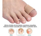 Pexmen 1/2/5Pcs Toe Cushion Tube Toe Sleeves Soft Gel Toe Protectors for Corns Blisters Calluses Toes and Fingers Foot Care Tool