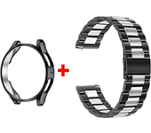 Band+Case for Samsung Galaxy Watch 6 5 4 44mm 40mm Classic 46mm 42mm Stainless Steel Bracelet Galaxy Watch 3 5 Pro 41 45mm Strap
