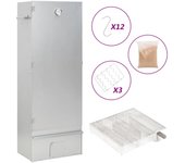 vidaXL Horno Ahumador de BBQ con Generador Humo Frío Parrilla Acero Galvanizado Dimensiones 44.5x29x83 cm (21x21x4.5 cm),  44.5x29x83 cm (27x27x4.5 cm),  44.5x29x110 cm (27x27x4.5 cm) y mas