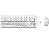 Kit teclado + mouse raton hp 230 wireless inalambrico -  blanco