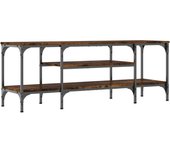 vidaXL Mueble TV madera ingeniería hierro 121x35x45 cm, Mueble de Salon, Mueble TV, Mueble TV salon, Mesa de TV, Mueble tele