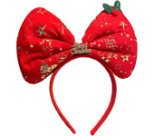 Baby Girl Mouse Ears Accessory Headband Cute Girl Party Headwear Mother Kid Bow Sequin Shiny Headband Christmas Cartoon Hairband