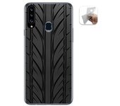 Tumundosmartphone Funda Gel Tpu para Samsung Galaxy A20s diseño Neumatico Dibujos