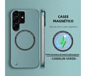Magnetic Metal Painting Ultra Thin Frameless Phone Case For Samsung Galaxy S22 S21 FE Plus Note 20 Ultra Wireless Charging Cover