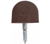 SUPORTE PRATELEIRA PLÁSTICO STOKER 13MM CASTANHO (4 UNIDADES)