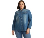 Fiorella Rubino - Camisa Vaquera con cadenas