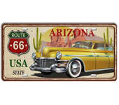 Vintage USA Route 66 Illinois Plate State Number Plate Brand Decorative Metal Sign Garage Club Man Cave Wall Industrial Decor