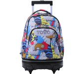Totto Mochila escolar ruedas Tiza -Dimensiones:32 x 45.5 x 18 cm-Material:Poliester reciclado