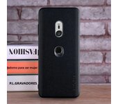 Textile Leather Case for Sony Xperia XZ3 soft TPU with back hard PC material protection cover