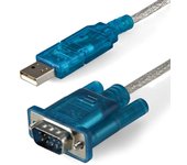 StarTech.com - Cable Adaptador 0,9m USB a Puerto Serie Serial RS232 DB9 PC Mac Linux ICUSB232SM3