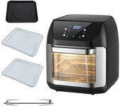 Freidora sin Aceite 12L Air fryer Multifunción Inteligente con Horno Eléctrico, Acero Inoxidable 1700W - Certificación Europea, Ideal para Hogar y Cocina Familiar