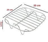 Square Hot Air Fryer Accessories Metal Oven Baking Rack Cooking Grill Holder for Cosori,Instant,Vortex,Foodi Airfryer Basket