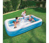 LILI HOME Piscina Inflable Rectangular 305x183x56 cm Y más medidas para elegir. Ofrece espacio más que suficiente para que toda la familia se refresque y se divierta durante los días calurosos. Las paredes laterales extragruesas ofrecen mayor resistencia