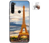 Tumundosmartphone Funda Gel Tpu para Xiaomi Redmi Note 8 (2019/2021) diseño Paris Dibujos