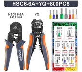 Ferrule Crimper Tool,Ratchet Crimping Tool Kit-Wire Stripper & Crimper Plier ,or Plier Set with Connectors