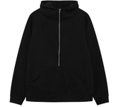 Half Zipper Hooded Short Plush Sweater Casual Sports Sweater New Fashion Autumn Winter 2024