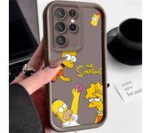 Cute The Simpsons For Samsung S20 S21 S22 S23 S24 FE Plus Ultra 5G Note 20 Ultra Eyes Ladder Phone Case