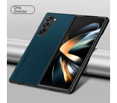 Carbon Fiber PU Leather Phone Case for Samsung Galaxy Z Fold 6 5 4 3 Fold6 Fold5 Fold4 Fold3 5G Hard Plastic Shockproof  Cover