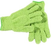1Pair Cleaning Gloves Microfiber Coral Fleece Car Grooming Gloves Solid Five Finger Dust Removal Housework Absorbent Gloves