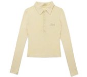 Polo de manga larga de estilo para mujer, camiseta con cuello vuelto y capa Base, ropa interior de moda, Top