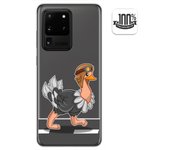 Tumundosmartphone Funda Gel Transparente para Samsung Galaxy S20 Ultra diseño Avestruz Dibujos