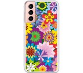 Funda compatible con Samsung Galaxy S21 - S30 (4G/5G) - Flores a todo color