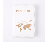 Travel Gold Passport Holder Cover Case for Women Men PU Leather Ticket Map Passport Covers Passport Protective Accessories