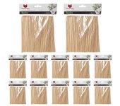 Pinchos de Bambú para Barbacoa. Pack 12 Bolsas de Pinchos de Barbacoa de 15, 20, 25 o 30 cm. Brochetas y Palillos para Aperitivos ideal en Hostelería, Bares, Restaurantes, Hoteles, Asadores, Hogar. Variedad de Palos de Madera para Cocinar y Manualidades