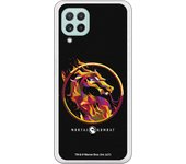 Funda original compatible con Samsung Galaxy A22 4G - Mortal Kombat Logo Fire