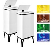 Cubo de Basura Inteligente 50L Blanco Wellhome