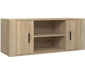 vidaXL Mueble para TV madera contrachapada 100x35x40 cm, Mueble de Salon, Mueble TV, Mueble TV salon, Mesa de TV, Mueble tele