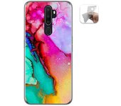 Tumundosmartphone Funda Gel Tpu para Oppo A5 2020 diseño Mármol 15 Dibujos