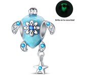 Ocean Series 925 Silver Luminous Shell Pearl Fishtail Tortoise Charms Beads Fit Pandora 925 Original Bracelets Fine DIY Jewelry