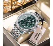 POEDAGAR High Quality Men's Quartz Watches Chronograph Waterproof Luminous Date Man Watch Stainless Steel Luxury Men Watch Reloj