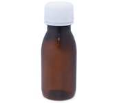 Botella Ámbar Plástico  | Envase PET para Cosméticos y Productos Líquidos Sensibles | Tapón Rosca y Precinto | Ideal por Mayor