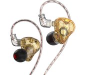 CVJ KE-S Earphones Dual Magnetic Dynamic Driver Headphones 360° Surround Sound Filed Headsets  In Ear Earbuds With Hifi Cable