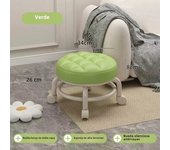 Low Stool Household Silent Shoe Changing Stools Portable Low Stool Outdoors with Pulley Waterproof and Durable Children's Chair