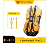 Choice TRANSFORMERS TF-T51 Bluetooth 5.4 Gaming Headsets Stereo Sound Wireless Earphones LED Display AI Translator Headphones