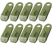 10pcs Outdoor Camping Tent Windproof Reusable Fixing Shark Clips Clamps Canopy Awning Tarp Cord Buckle Tensioner Tent Accessorie
